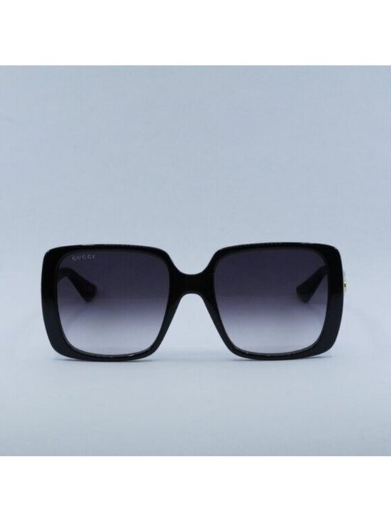 Gucci GG0632S 001 Sunglasses Black Square Frame, Grey Lenses